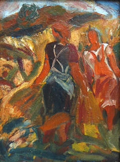 JOSEF KOČÍ (1880-1961) - ŽNĚ U ŠABATKŮ