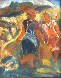 JOSEF KOČÍ (1880-1961) - ŽNĚ U ŠABATKŮ