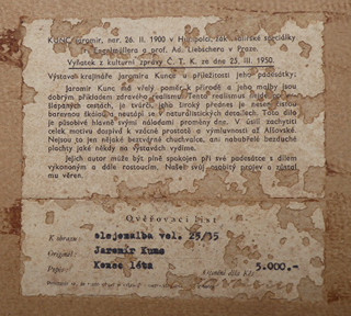 JAROMÍR KUNC (1900-1971) - KONEC LÉTA