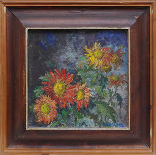 ANEŽKA MEDUNOVÁ-BERKOVÁ (1909-1972) - CHRYZANTÉMY