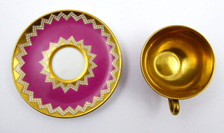 ROSENTHAL - ART DECO KÁVOVÝ ŠÁLEK S DEKOREM MŘÍŽEK
