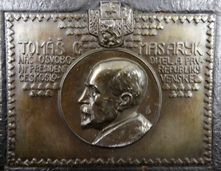 BEDŘICH ŠIMONOVSKÝ - TOMÁŠ GARRIGUE MASARYK, PLAKETA