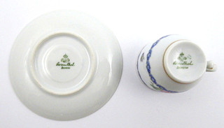 ROSENTHAL - MOKA ŠÁLEK S KVĚTY A MODRÝM VĚNEČKEM