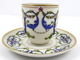 ROSENTHAL - MOKA ŠÁLEK S KVĚTINOVÝMI MEDAILONKY