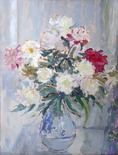 KAREL CHALOUPKA (1889-1969) - BÍLÉ, RŮŽOVÉ A ČERVENÉ PIVOŇKY