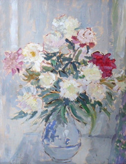 KAREL CHALOUPKA (1889-1969) - BÍLÉ, RŮŽOVÉ A ČERVENÉ PIVOŇKY