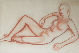 JIŘÍ (GEORGES) KARS (1882-1945) - LEŽÍCÍ NAHÁ DÍVKA