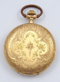 ZLATÉ GRAVÍROVANÉ KAPESNÍ HODINKY