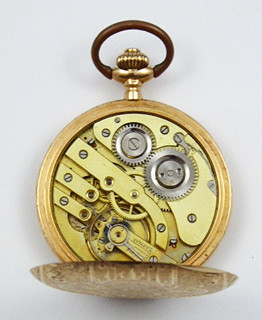 ZLATÉ GRAVÍROVANÉ KAPESNÍ HODINKY