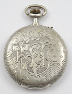 STŘÍBRNÉ KAPESNÍ HODINKY - BREVET