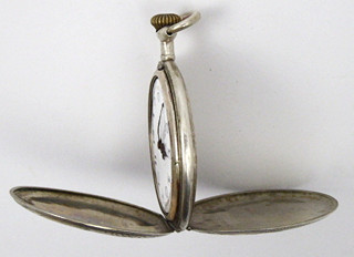 STŘÍBRNÉ KAPESNÍ HODINKY - BREVET