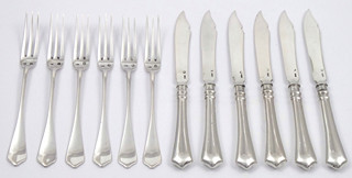 CELOSTŘÍBRNÉ MALÉ PŘÍBORY PRO ŠEST OSOB - EDMUND SINGER, VÍDEŇ