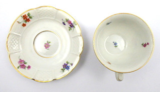 PHILIPP ROSENTHAL (1855-1937) - ROSENTHAL - ELEGANTNÍ KÁVOVÝ I ČAJOVÝ SERVIS SE ČTYŘMI ŠÁLKY
