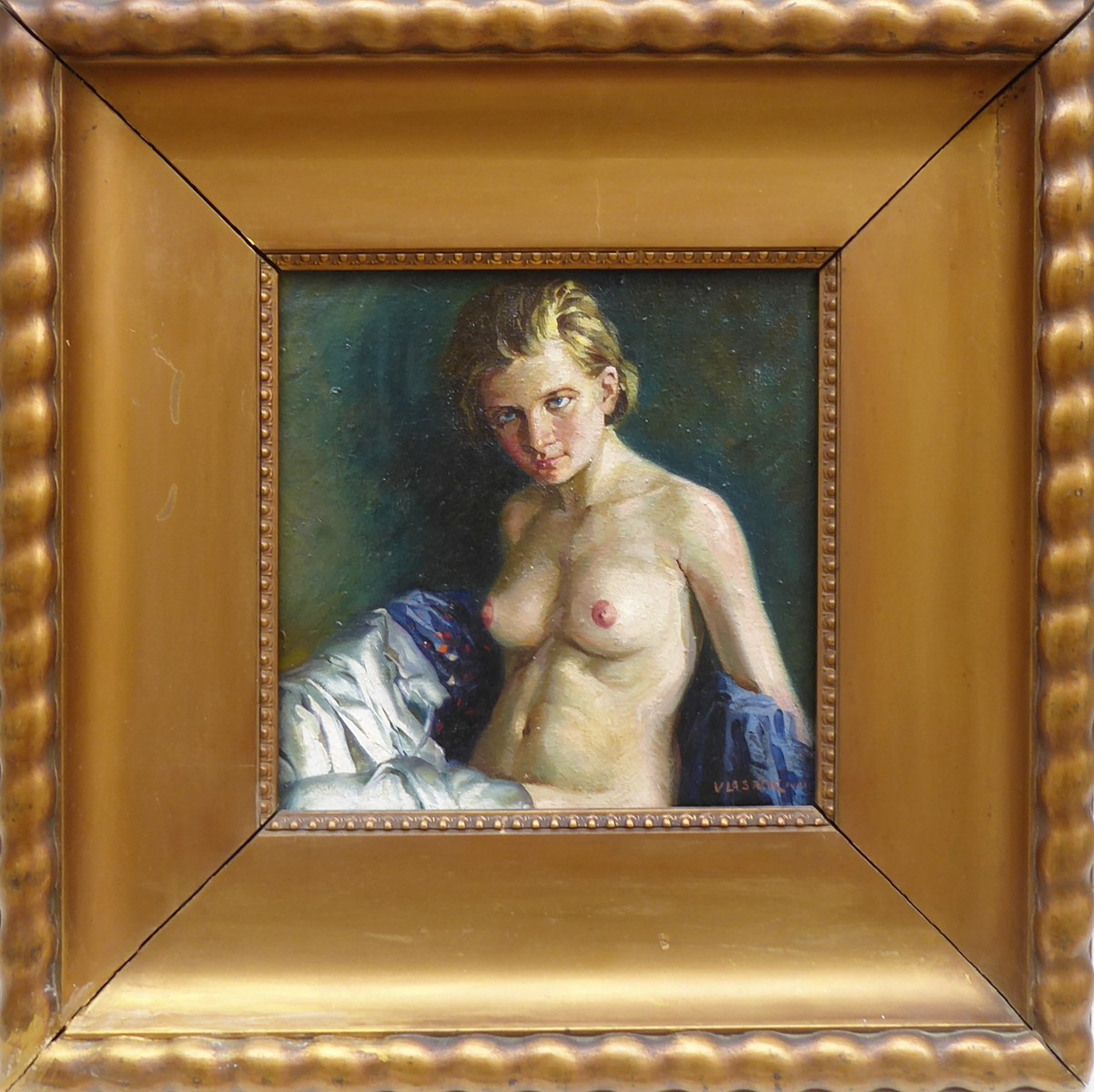 JOSEF VLASÁK MLADŠÍ - OBNAŽENÁ DÍVKA - ART DECO
