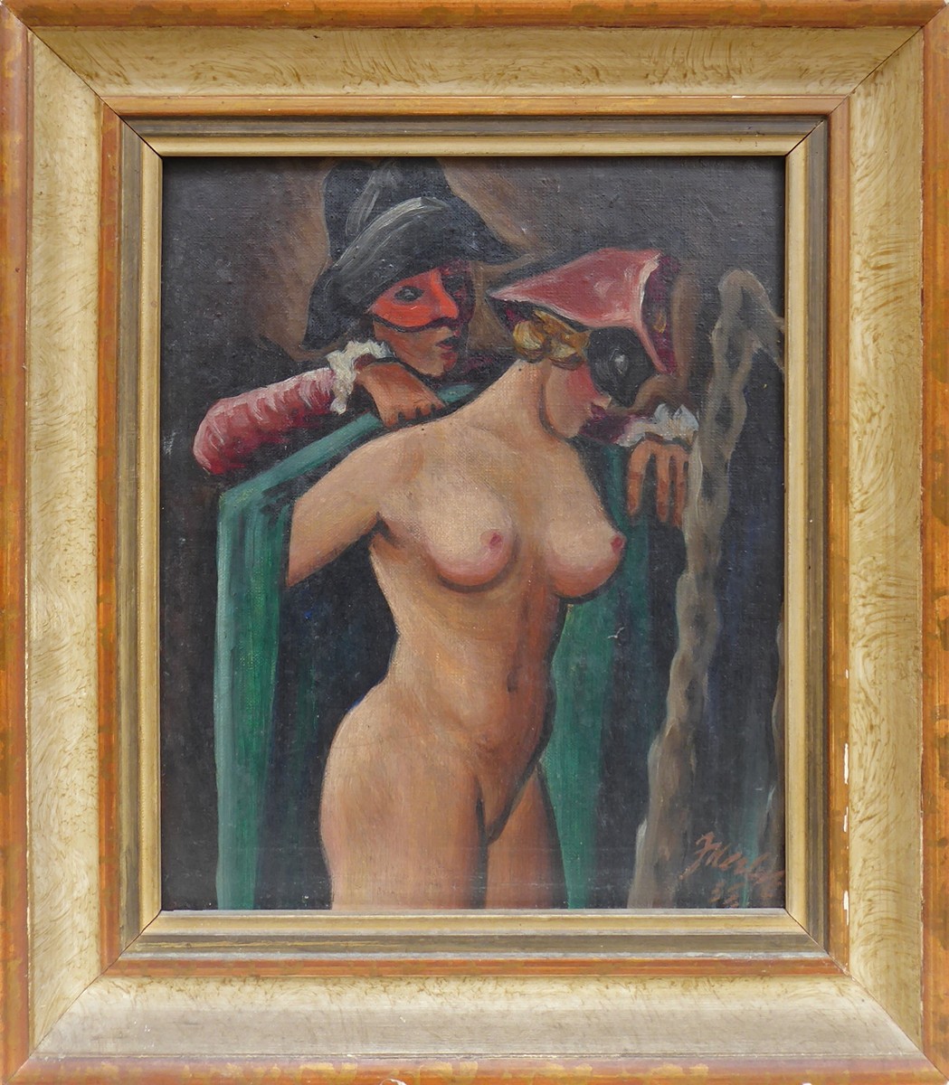 JAROSLAV HERBST (1887-1971) - NA MAŠKARNÍM BÁLE