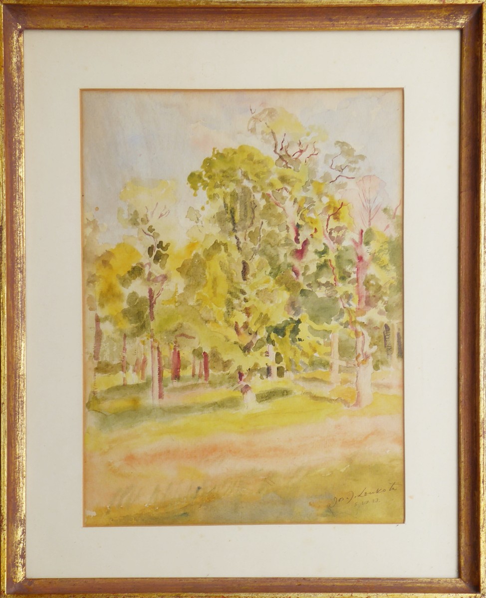 JOSEF JINDŘICH LOUKOTA (1889-1963) - V PARKU