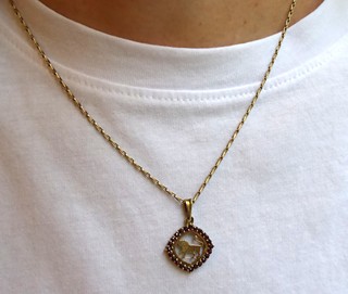 PŘÍVĚSEK SE ZNAMENÍM ZVĚROKRUHU LEV S ŘETÍZKEM