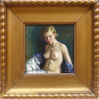 JOSEF VLASÁK MLADŠÍ - OBNAŽENÁ DÍVKA - ART DECO