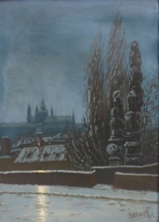 TOMÁŠ ŠRÁMEK (NAR. 1885) - PRAŽSKÉ NOKTURNO V ZIMĚ