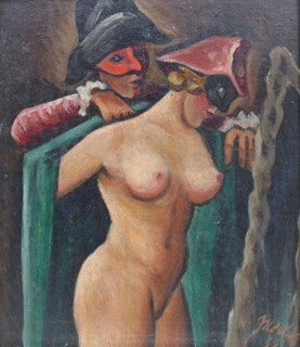 JAROSLAV HERBST (1887-1971) - NA MAŠKARNÍM BÁLE