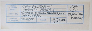 JITKA KOLÍNSKÁ (1930-1992) - DÍVKA SE SLUNEČNÍKEM 