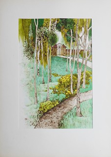 JITKA KOLÍNSKÁ (1930-1992) - CESTOU V ZAHRADĚ