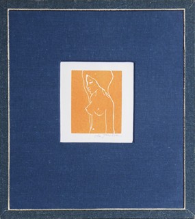 OTA JANEČEK (1919-1996) - OBNAŽENÁ DÍVKA (AKT DÍVKY)