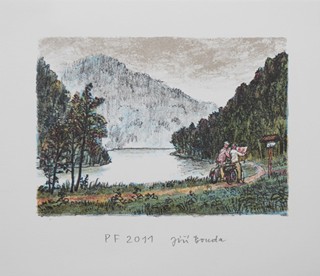 JIŘÍ BOUDA (1934-2015) - NA CYKLISTICKÉM VÝLETĚ