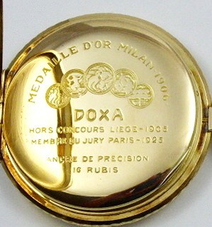 ZLATÉ ART DECO KAPESNÍ HODINKY - DOXA