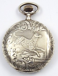 STŘÍBRNÉ KAPESNÍ HODINKY - ROSKOPF, TEMPLARS