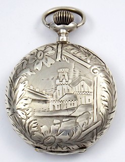 STŘÍBRNÉ KAPESNÍ HODINKY - ROSKOPF, TEMPLARS