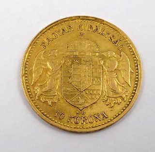 ZLATÁ 10 KORUNA FRANTIŠEK JOSEF I., ROK 1905 - UHERSKÁ RAŽBA