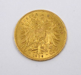 ZLATÁ 10 KORUNA FRANTIŠEK JOSEF I., ROK 1909 - UHERSKÁ RAŽBA