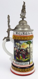 UPOMÍNKOVÝ KORBEL LEHKÉHO JÍZDNÍHO VOJSKA, HULÁNŮ - ROK 1900