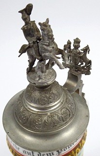 UPOMÍNKOVÝ KORBEL LEHKÉHO JÍZDNÍHO VOJSKA, HULÁNŮ - ROK 1900
