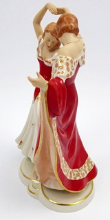 ELLY STROBACH (1908-2002) - ART DECO TANEČNICE - ROYAL DUX, DUCHCOV