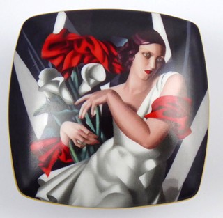 TAMARA DE LEMPICKA (1898-1980) - ART DECO DÓZA S PORTRÉTEM IRY PERROT