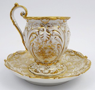 LUXUSNÍ ZLACENÝ ŠÁLEK - SLAVKOV, ROK 1839