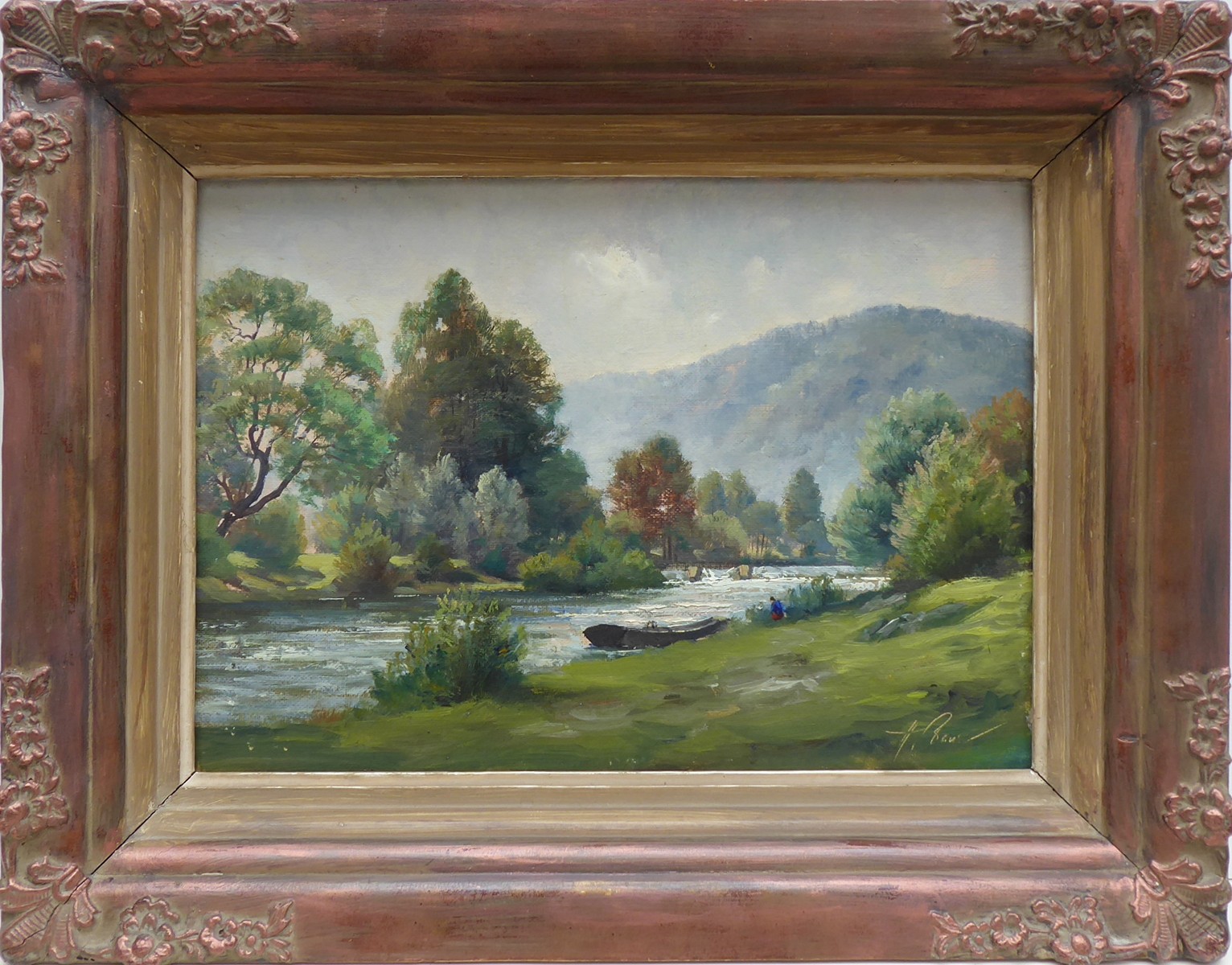 HUBERT BAUER (NAR. 1905) - SÁZAVA VE STŘÍBRNÉ SKALICI