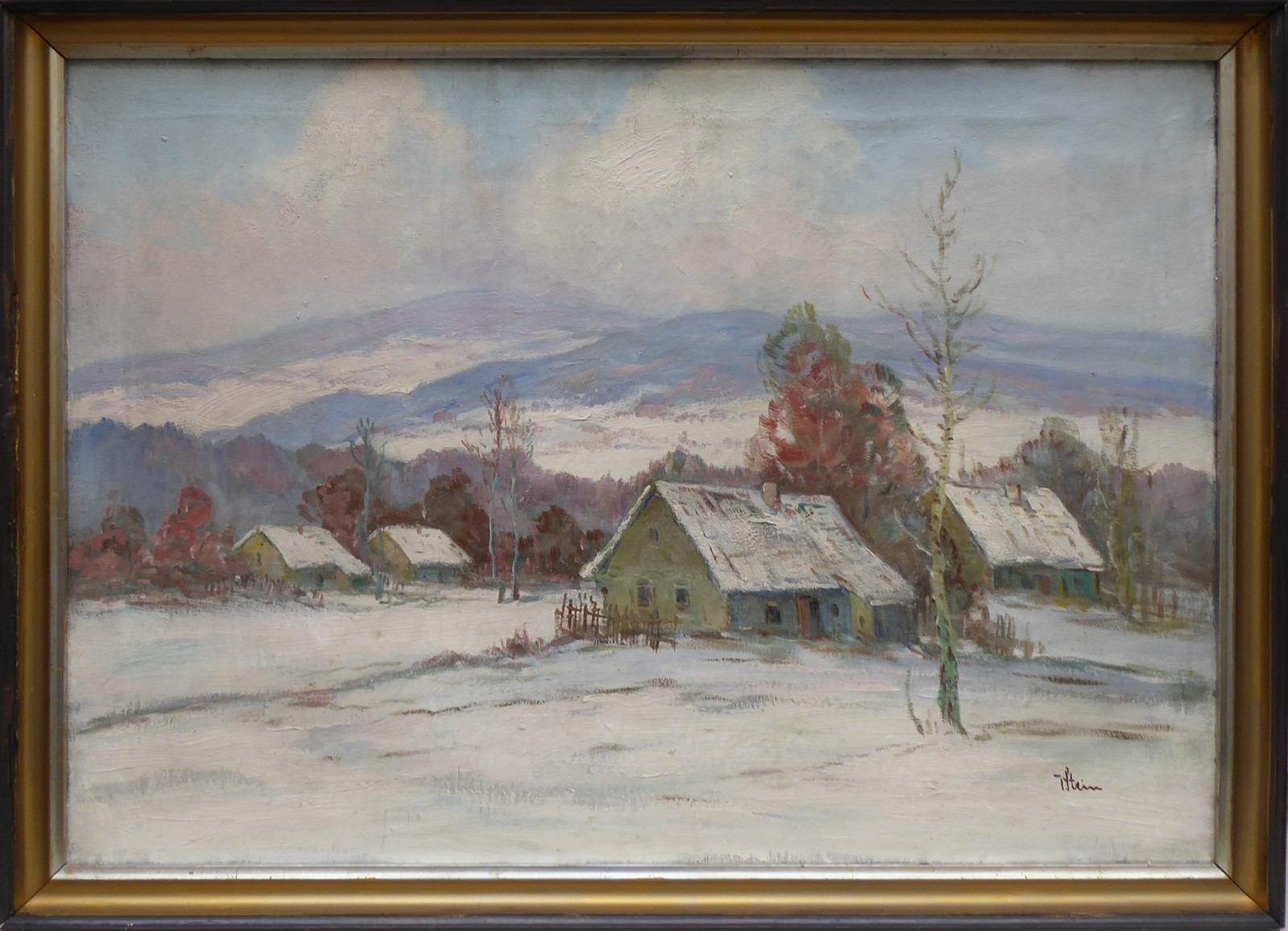 VÁCLAV STEIN (1917-1944) - ZIMA NA VYSOČINĚ