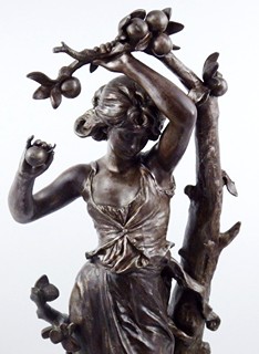 HIPPOLYTE-FRANCOIS MOREAU (1832-1926) - MIREILLE - VYSOKÁ SOCHA