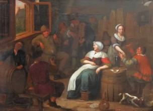V KRČMĚ - INSPIROVÁNO JAN MIENSE MOLENAER (1610-1668)