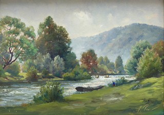 HUBERT BAUER (NAR. 1905) - SÁZAVA VE STŘÍBRNÉ SKALICI