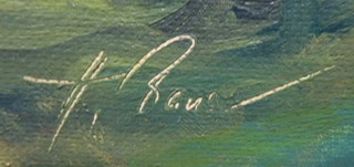 HUBERT BAUER (NAR. 1905) - SÁZAVA VE STŘÍBRNÉ SKALICI