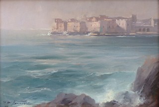 JAN BOHUMIL POSPÍŠIL (1898-1968) - DUBROVNÍK OD SVATÉHO JAKOVA