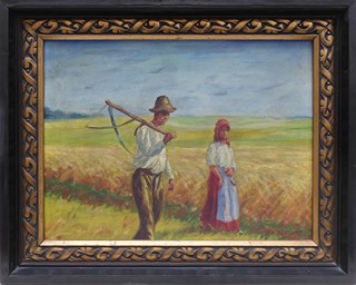 JOSEF VLADIMÍR KAČÍREK (NAR. 1899) - CESTOU ZE ŽNÍ
