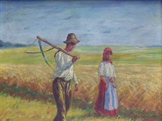 JOSEF VLADIMÍR KAČÍREK (NAR. 1899) - CESTOU ZE ŽNÍ