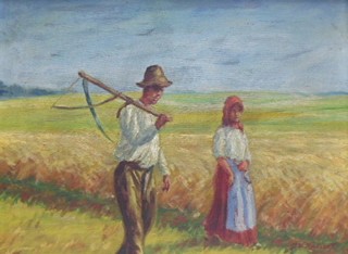 JOSEF VLADIMÍR KAČÍREK (NAR. 1899) - CESTOU ZE ŽNÍ