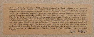 VÁCLAV FRANTIŠEK ULŠMÍD (1903-1985) - ZIMNÍ NÁLADA