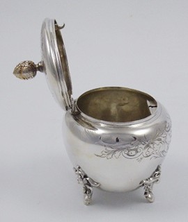 LUXUSNÍ STŘÍBRNÁ CUKŘENKA - JOSEF B. GEDLITZKA, VÍDEŇ